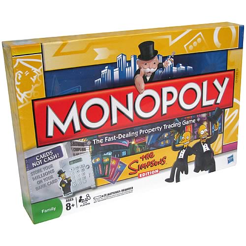 Monopoly The Simpsons Electronic Banking Edition Game